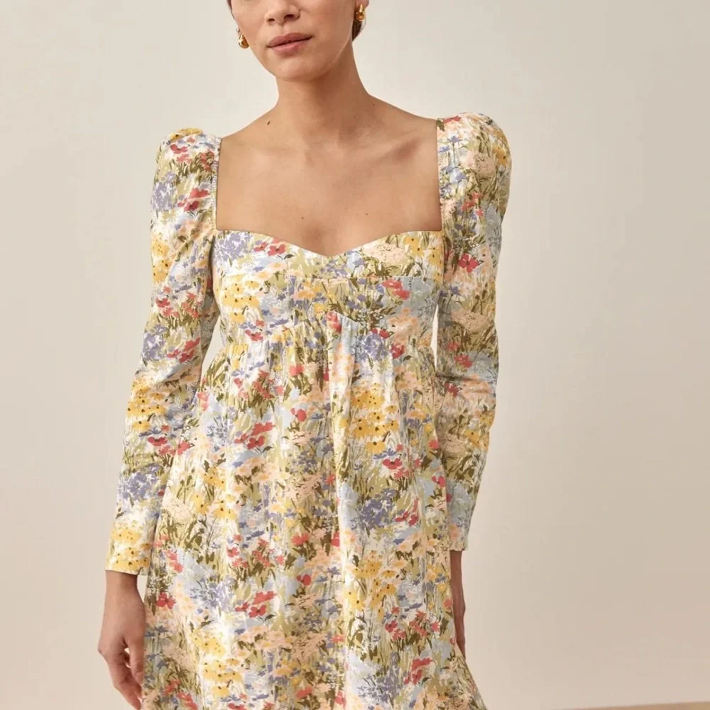 Reformation Kenzi Mini Dress Size 0 in Floral Pattern - Picture 1 of 5